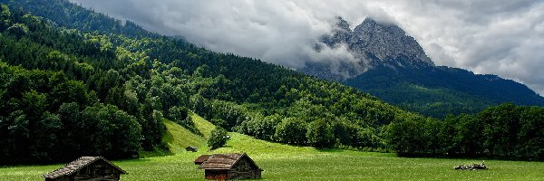 Góry, Chmury, Lasy, Szopy, Łąka