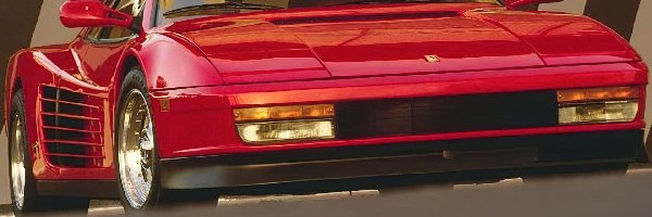 Światła, Ferrari Testarossa, Przód