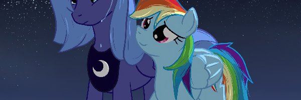 Luna, Rainbow Dash, My Little Pony