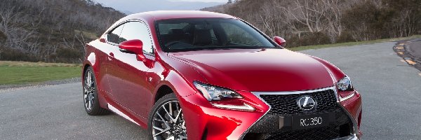 2015, Lexus RC 350 F Sport Coupe, Czerwony