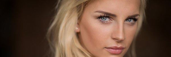 Spojrzenie, Blondynka, Kobieta