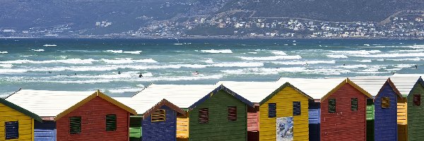 Plażowe, Muizenberg, Plaża, Domki