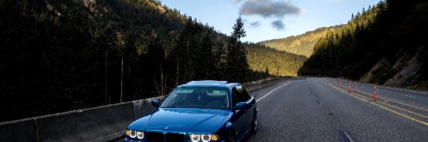 Góry, BMW, Niebieskie, Droga