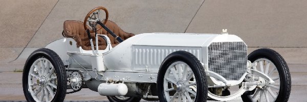 Mercedes 120 Hp, 1906 Rok, Klasyk, Biały