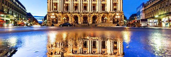 Paryż, Odbicie, Opera Palais Garnier, Francja