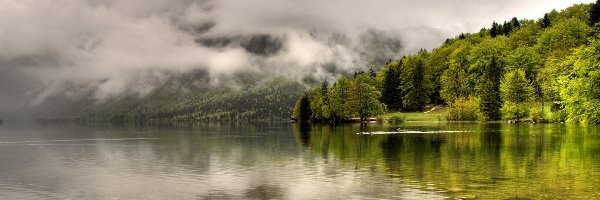 Mgła, Chmury, Jezioro
