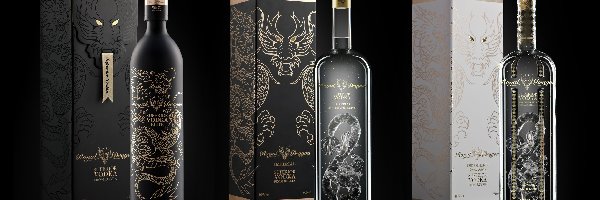 Royal Dragon, Opakowania, Butelki, Wódka