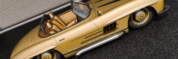 Zabytkowy, 1956, Mercedes Benz 300 SL Roadster
