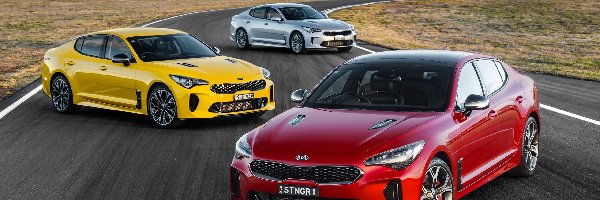 Trzy, Kia Stinger 200S, Samochody, Kia Stinger GT- Line, Kia Stinger 200Si