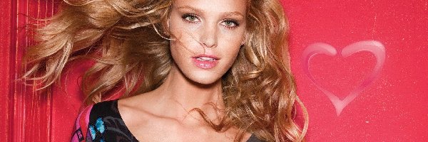 Rozwiane, Modelka, Włosy, Erin Heatherton