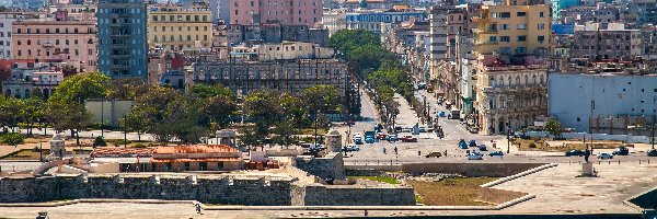 Kuba, Miasta, Panorama, Hawana