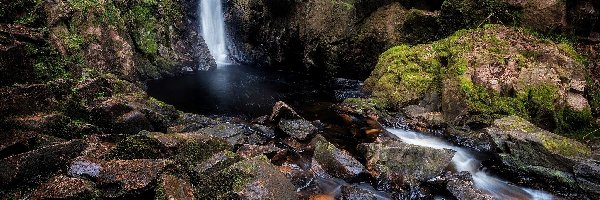 Anglia, Skały, Wąwóz Stanley Ghyll, Kamienie, Wodospad Stanley Force, Hrabstwo Kumbria, Miejscowość Eskdale