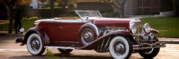 1929, Duesenberg Disappearing Top Torpedo Convertible Coupe, Zabytkowy