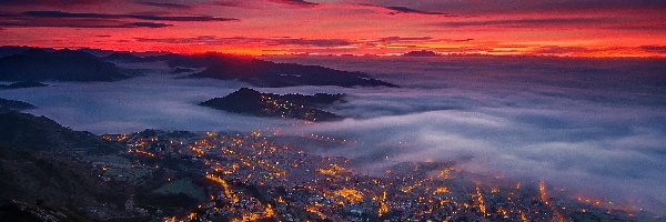 Catalonia, Mgła, Chmury