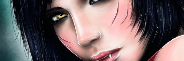 League Of Legends, Twarz, Ahri, Kobieta, Zęby
