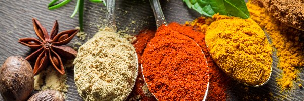 Chili, Łyżki, Papryka, Przyprawy