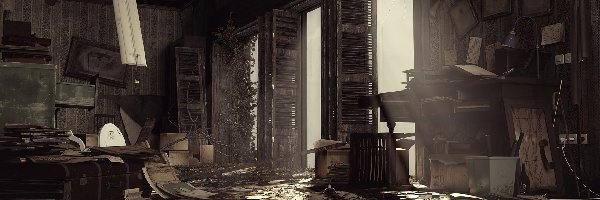 Pomieszczenie, Beyond: Dwie Dusze, Zniszczone, Zaniedbane, Beyond: Two Souls, Gra