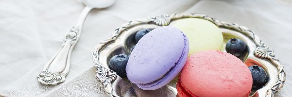 Makaroniki, Łyżeczka, Borówki, Ciasteczka