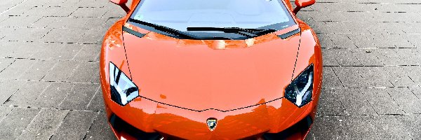 Aventador, Szyba, Światła, Lamborghini