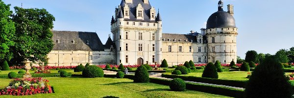 Valencay, Francja, Ogród, Zamek