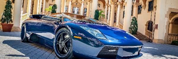 Niebieski, Plac, Lamborghini Murcielago, Pałacem, Przed