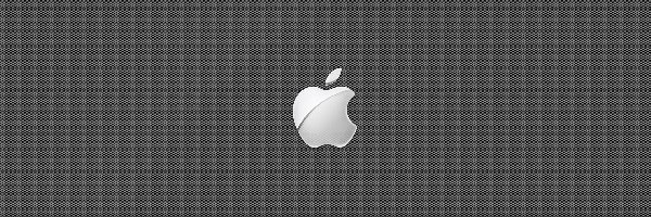Logo, Siatka, Szara, Apple
