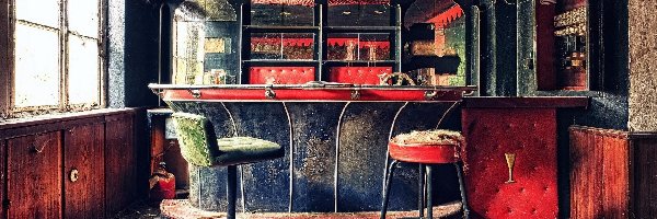 Zniszczony, Bar, Stary, Zaniedbany