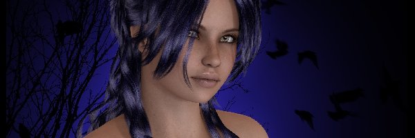 Grafika, Portret, Dziewczyna