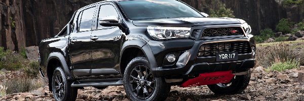 Pickup, Toyota Hilux, Czarna