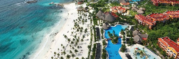 Hotel, Meksyk, Morze, Tropikalny