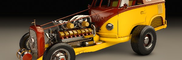 1950, Volkswagen T1 Rod Type 2, Zabytkowy