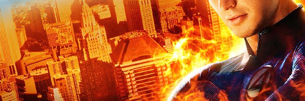 ogień, Chris Evans, Fantastic Four 1