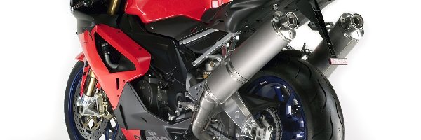 Ścigacz, FACTORY, Wydech, Rury, Sportowe, Tor, Dwie, Aprilia RSV 1000 R