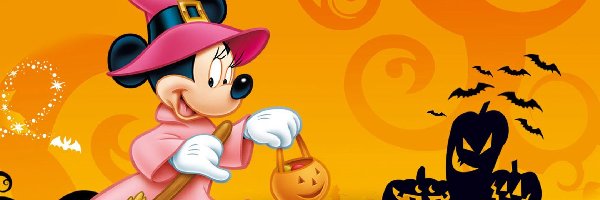 Miki, Halloween, Minnie, Myszka