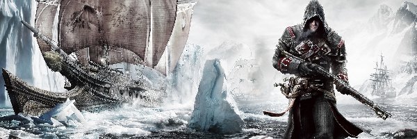 Assassins Creed Rogue, Shay Patrick Cormac, Okręt Morrigan, Góry lodowe