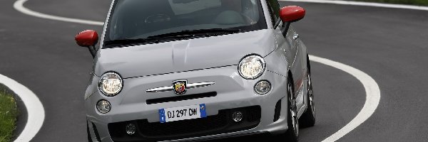 Abarth 500, Dach, Szachownica, Srebrny