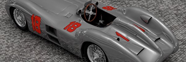 Zabytkowy, 1955, Mercedes W196 Streamliner