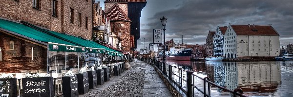 Gdańsk, Żuraw, Nabrzeże, HDR, Zabytek