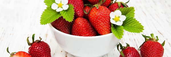 Kwiatki, Truskawki, Miseczka