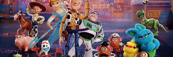 Pan Bulwa, Laleczka, Postacie, Cienk, Toy Story 4, Bonnie, Kosmici, Forky, Ducky, Film animowany, Duke Caboom, Gabby Gabby, Buttercup, Bo Peep, Bunny, Chudy, Buzz Astral