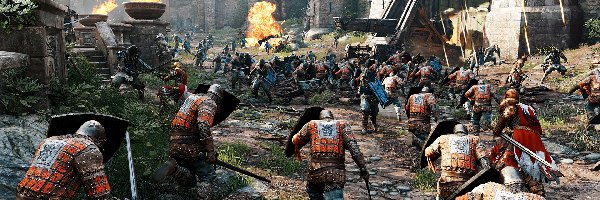 Gra, Postacie, For Honor, Ogień, Walka