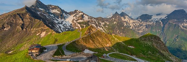 Chmury, Dolomity, Dom, Góry, Włochy, Drogi, Kręte