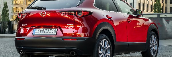Tył, Mazda CX-30, Czerwona