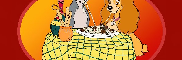 spaghetti, Lady and the Tramp, Zakochany kundel