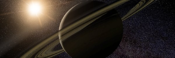 Saturn, Grafika, Pierścień, Planeta