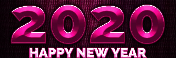 Cyfry, Happy New Year, Szczęśliwego Nowego Roku, 2020, Napis, Sylwester