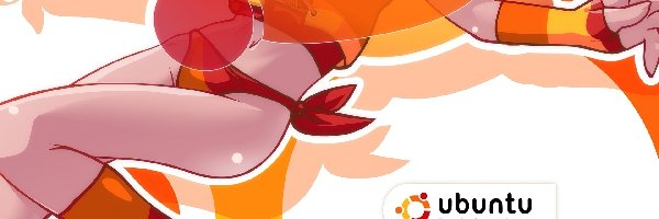 Kobieta, Pomarańczowy, Strój, Ubuntu