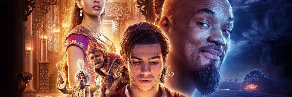 Mena Massoud, Aladyn, Plakat, Aktorzy, Księżniczka, Aktorka, Naomi Scott, Film, Aladdin, Will Smith