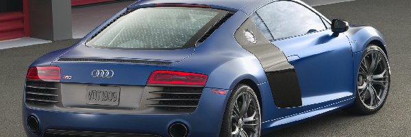 Tył, Audi R8, Niebieskie