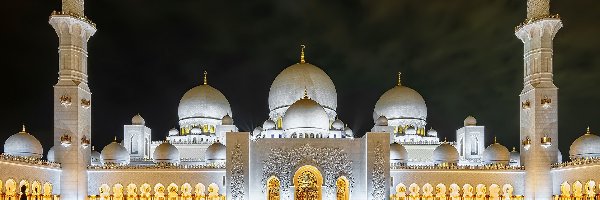 Noc, Zjednoczone Emiraty Arabskie, Abu Dhabi, Meczet Szejka Zayeda